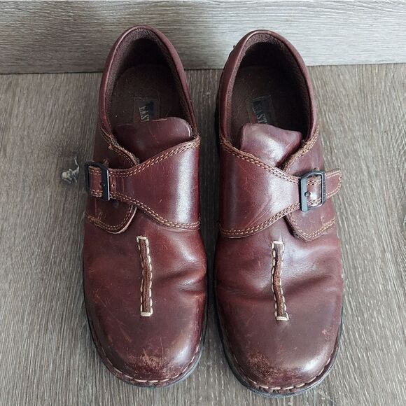 Eastland Womens Syracuse Slip-On Loafer, Brown Leather, 10 - Picture 3 of 9